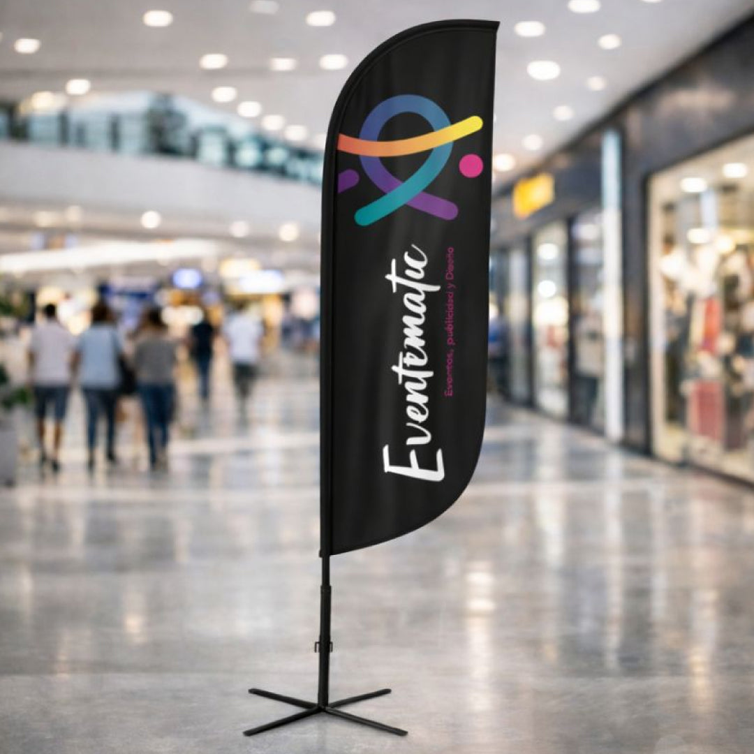 Bandera tipo ala personalizada Madrid