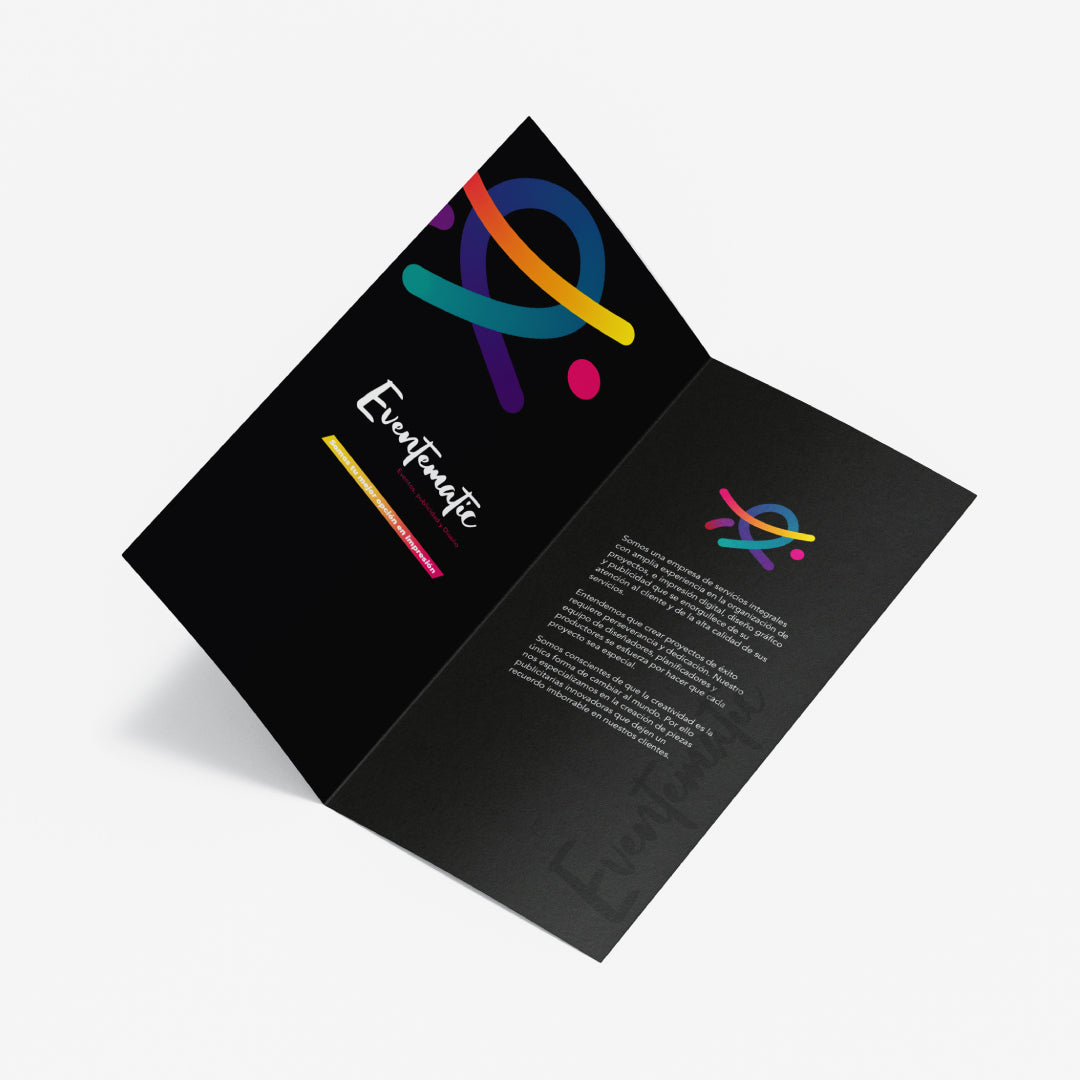 Dípticos publicitarios | Imprenta profesional Madrid