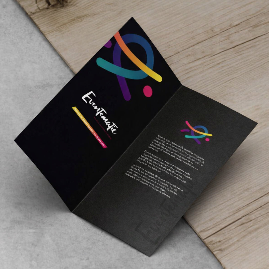 Dípticos publicitarios | Imprenta profesional Madrid