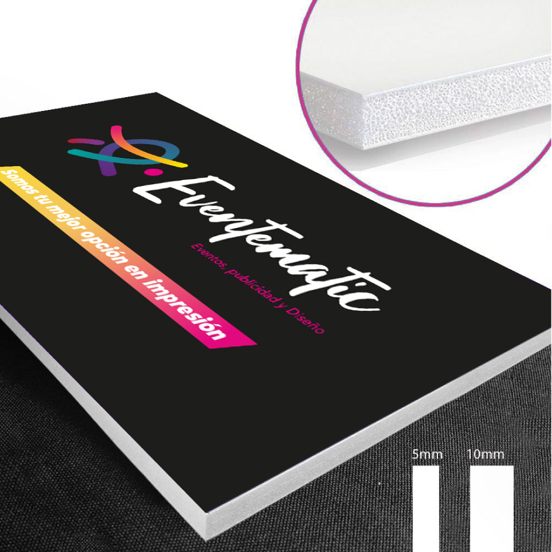 Cartón pluma impresión directa