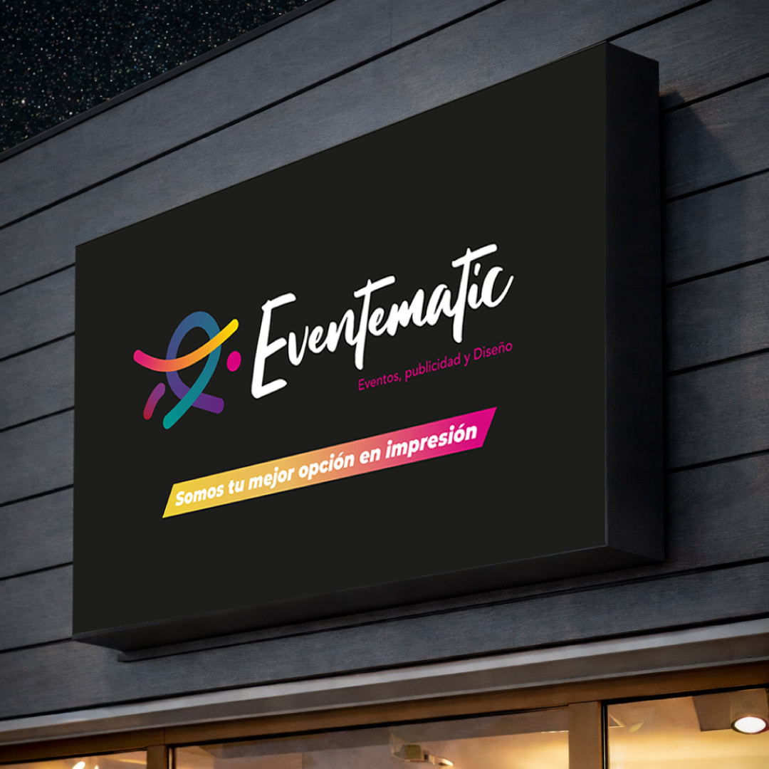 Luminoso con frontal de lona