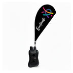 Bandera mochila tipo gota personalizada