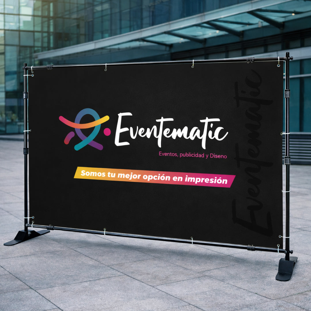 Photocall telescópico personalizado