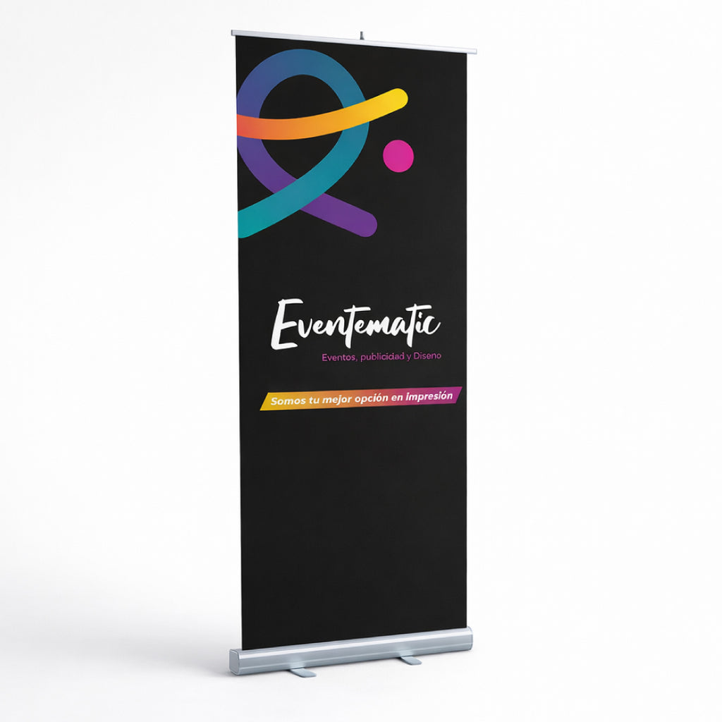 Roll up personalizado para eventos | Display enrollable impreso