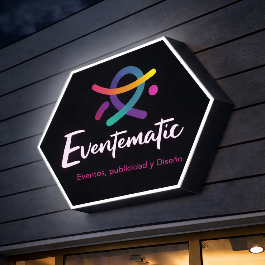 Rótulos luminosos con formas