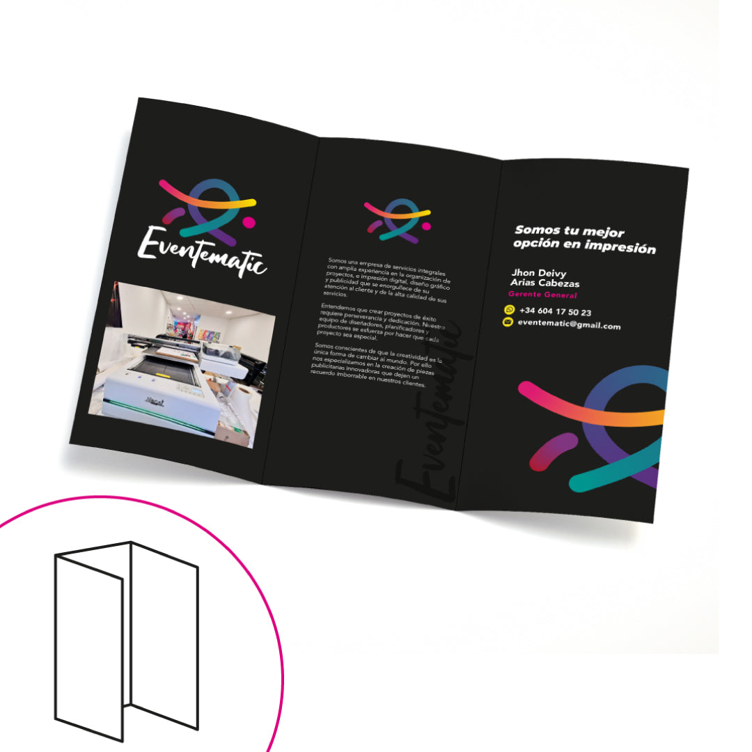 Trípticos publicitarios personalizados