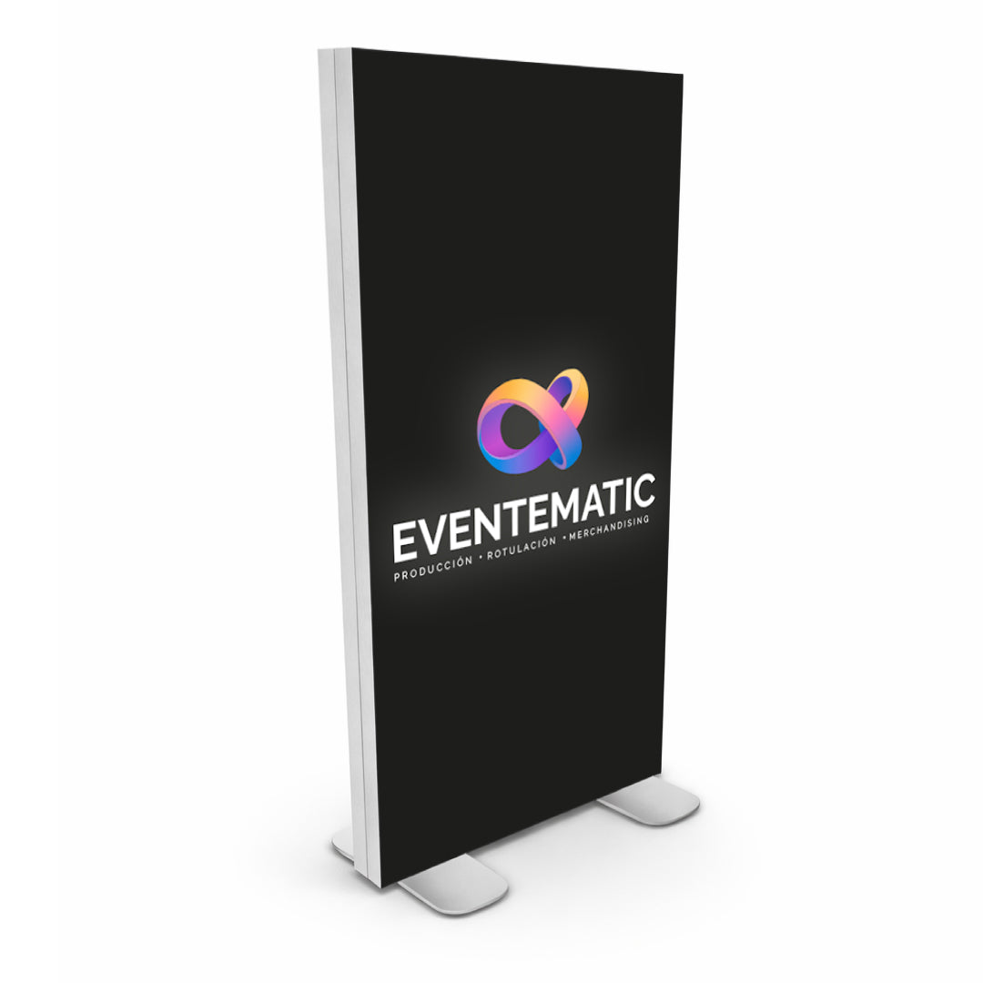 Totem Textil LED Monolito Tela Iluminado | Madrid Norte