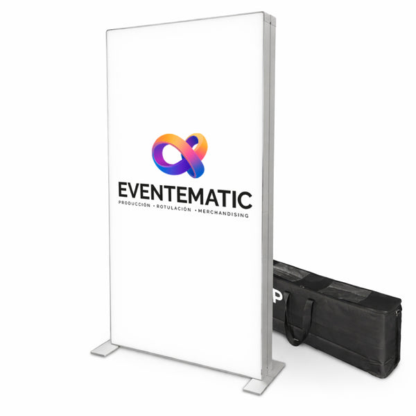 Totem Textil Transportable LED | Fabricación Madrid Norte